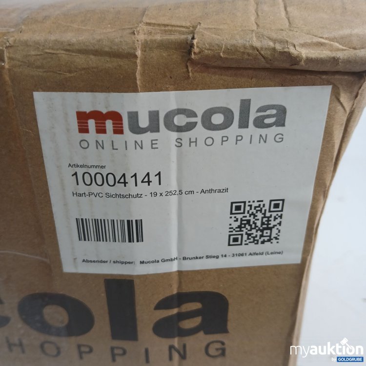 Artikel Nr. 444518: Muccola Hart PVC Sichtschutz 19x252,5cm Anthrazit 