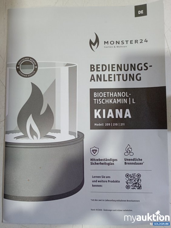 Artikel Nr. 464518: Monster24 Bioethanol-Tischkamin Kiana L