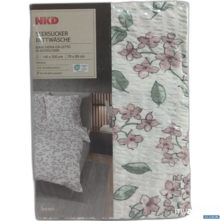 Artikel Nr. 525518: NKD Seersucker Bettwäsche Blumenmuster 140x200cm 70x90cm 