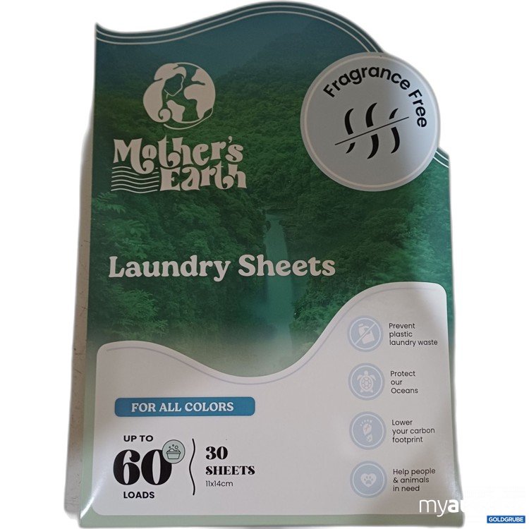 Artikel Nr. 526518: Mother Earth Laundry Sheets, 30 Blätter, Geruchsfrei