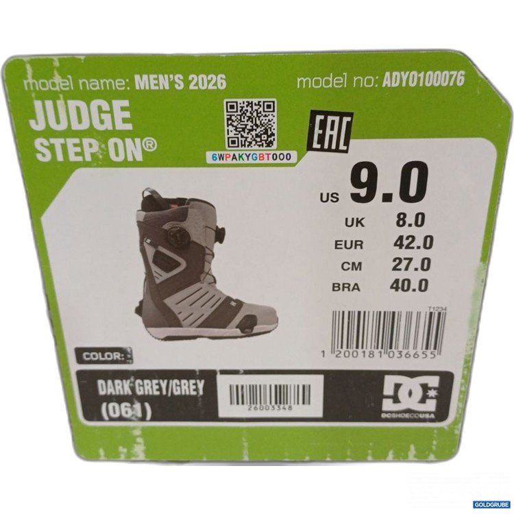 Artikel Nr. 781518 Artikel Nr. 781518: DC Judge Step-On Mens 2026 Snowboard Boots