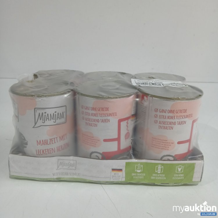 Artikel Nr. 852518: Mjamjam Katzenfutter Mahlzeit Herzen 6x400g