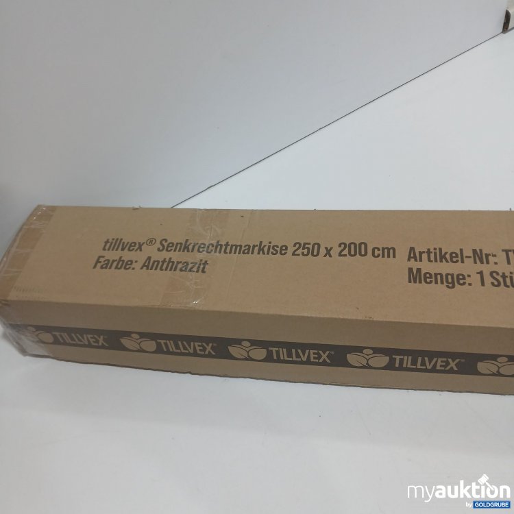 Artikel Nr. 887518 Artikel Nr. 887518: Tillvex Senkrechtmarkise 250x200cm TVSRMKS-010 Anthrazit