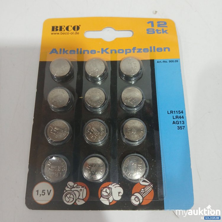 Artikel Nr. 914518: Beco Alkaline Knopfzellen Set 12Stk  