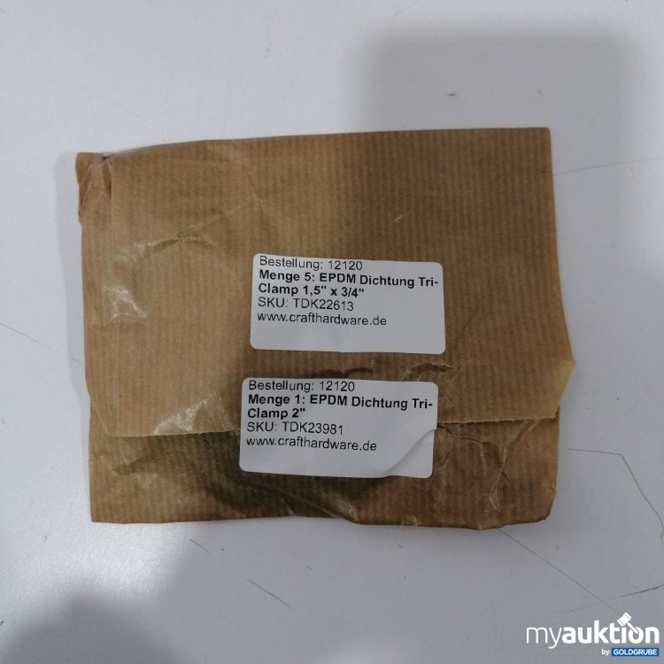 Artikel Nr. 889519: EPDM Dichtung Tri-Clamp 1,5 3/4 6Stk TDK22613