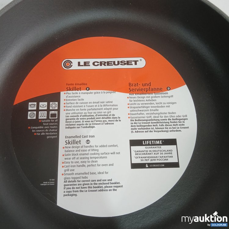 Artikel Nr. 981519: Le Creuset Signature Brat- und Servierpfanne orange ca 30cm