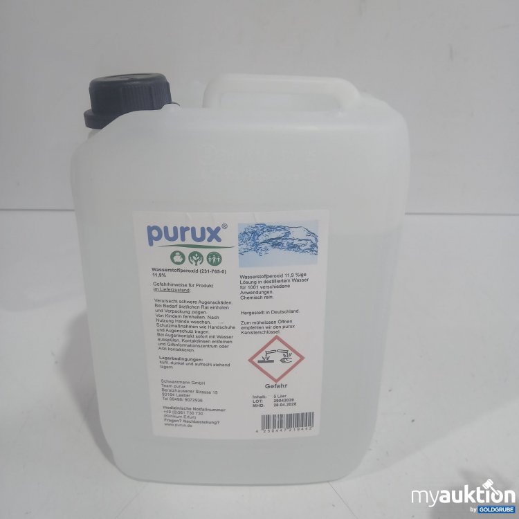 Artikel Nr. 990519: Purox Wasserstoffperoxid 11,9% 5L 