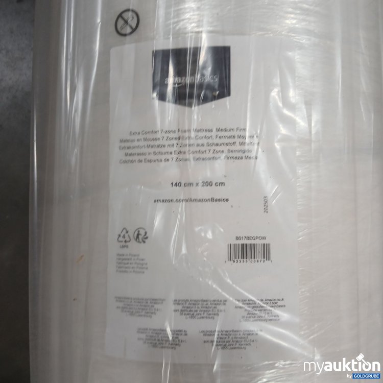 Artikel Nr. 855520 Artikel Nr. 855520: Amazon Basics Extra Comfort 7-Zone Matratze 140x200cm