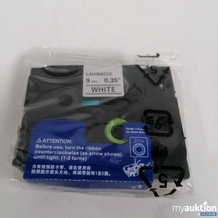 Artikel Nr. 859520: Laminated 9mm, 0.35" weiß 