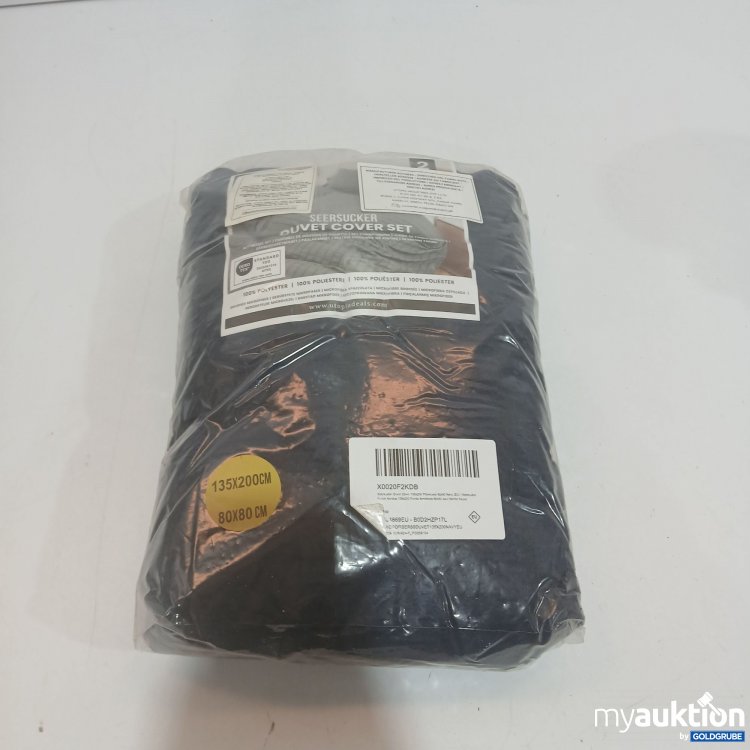 Artikel Nr. 887520: Seersucker Duvet Cover 135x200cm Pillowcase 80x80cm 
