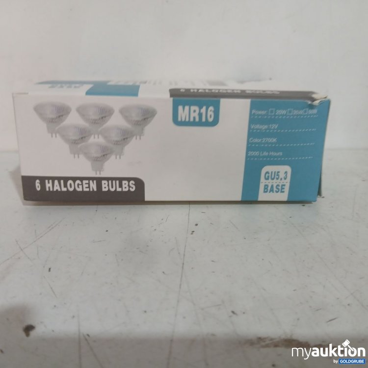 Artikel Nr. 934520 Artikel Nr. 934520: MR16 Halogen Bulbs 6er Pack 12V 20W