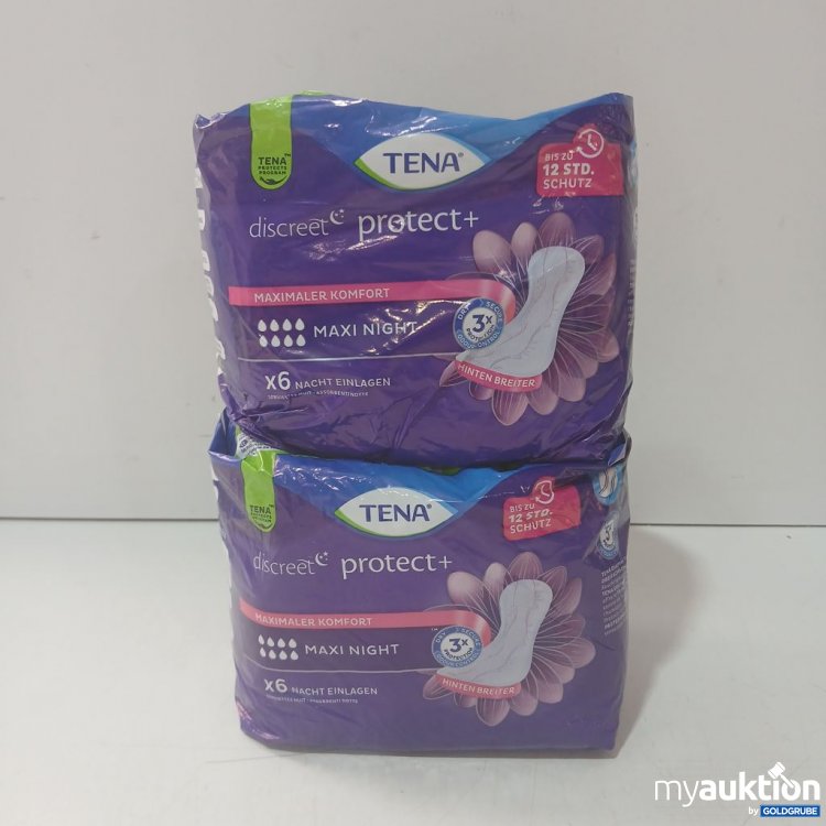 Artikel Nr. 939520 Artikel Nr. 939520: TENA discreet protect+ Maxi Night 6x Nacht Einlagen 2Stk