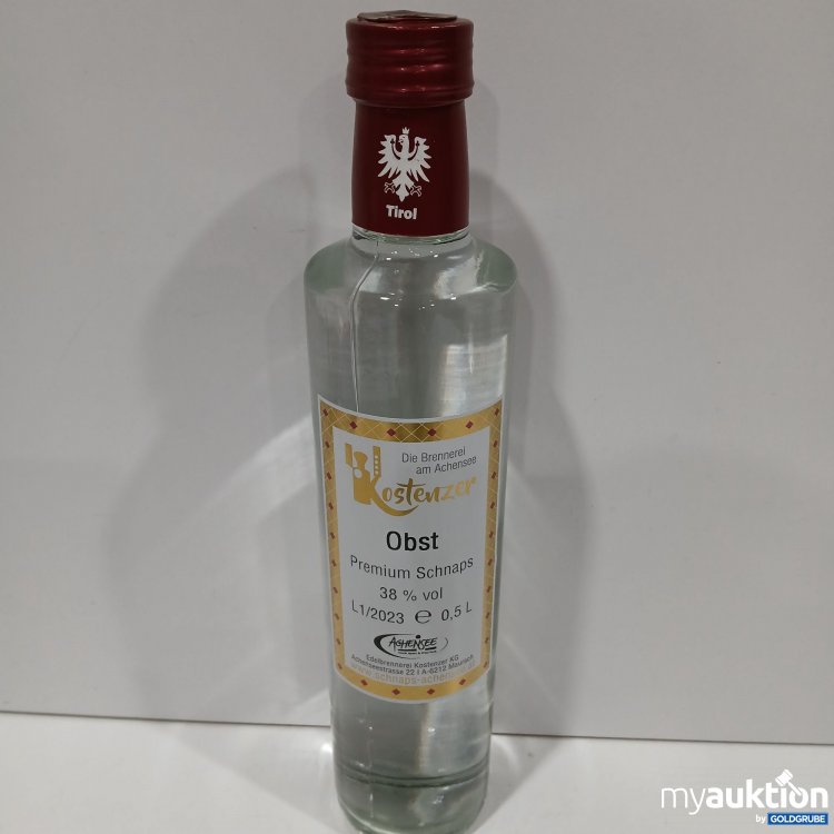 Artikel Nr. 954520: Kostenzer Tirol Obstler Schnaps 0.5L 