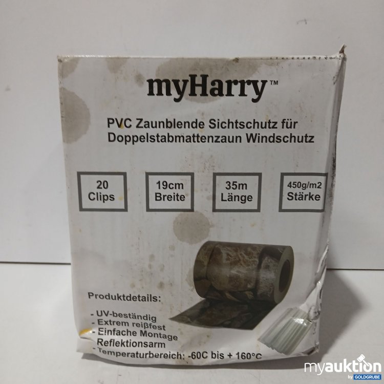Artikel Nr. 997520: MyHarry PVC Zaunblende Sichtschutz für Doppelstabmattenzaun Windschutz