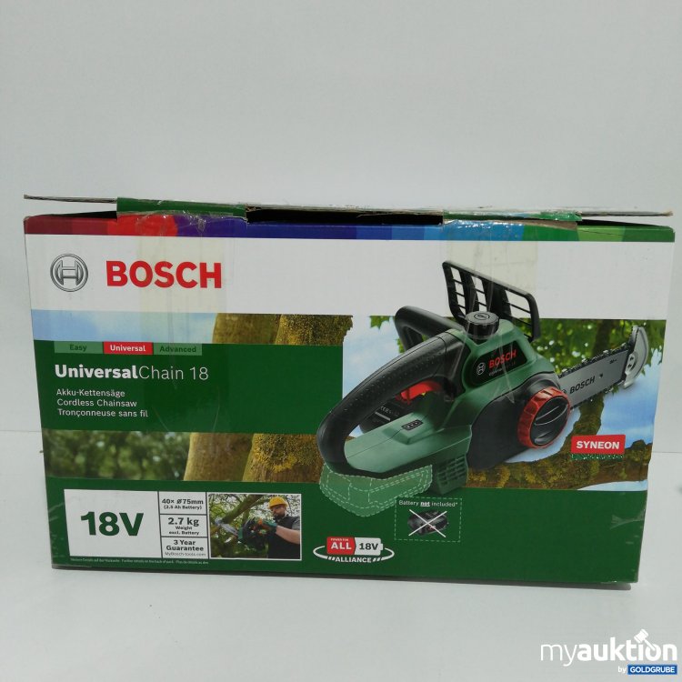 Artikel Nr. 385521 Artikel Nr. 385521: Bosch Universal Chain 18 Akku Kettensäge