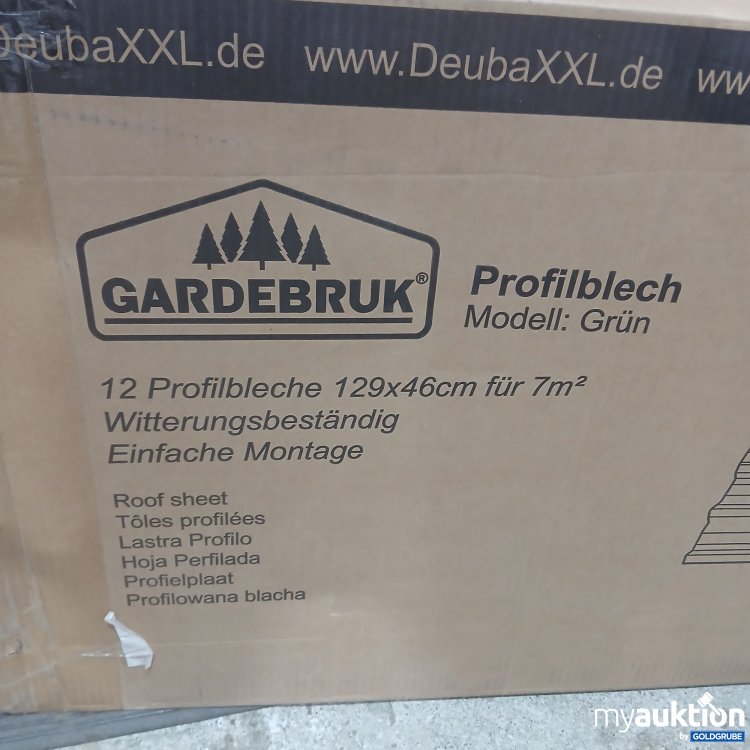 Artikel Nr. 438521: DeubaXXL Gardebruk Profilblech Grün 12x 129x46cm für 7m²