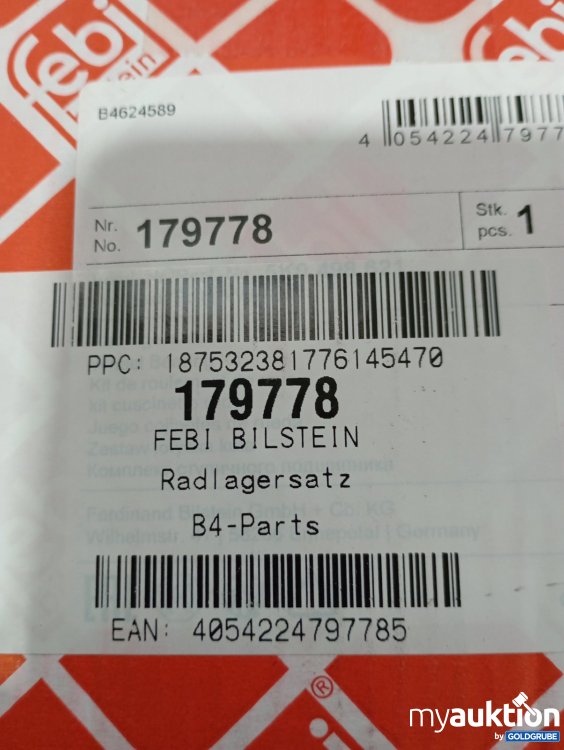 Artikel Nr. 464521: Febi Bilstein Radlagersatz 179778