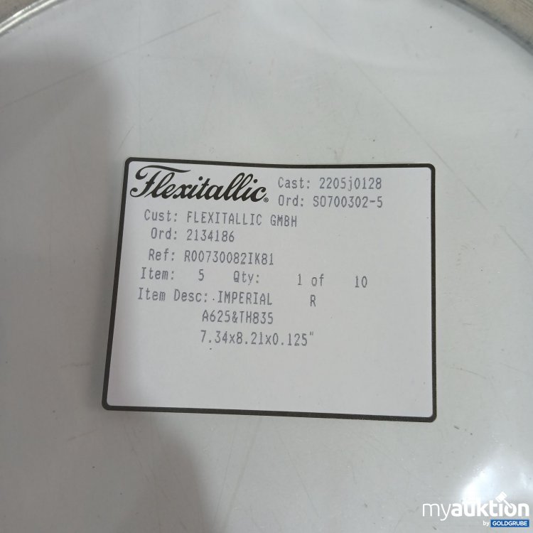 Artikel Nr. 951521: Flexitallic Spiraldichtung Typ R A625 TH385 7,34x8.21" 