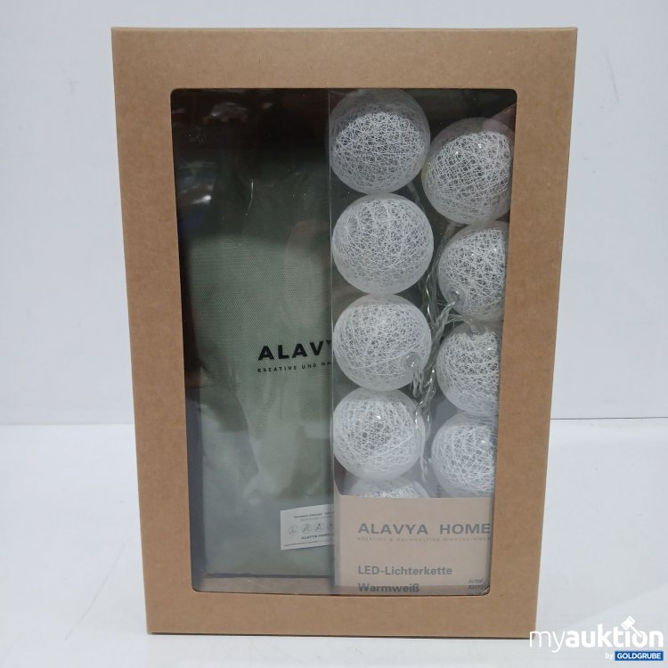 Artikel Nr. 441522: Alavya Home LED-Lichterkette und Hausbett Dekoset Khaki 150x350cm 