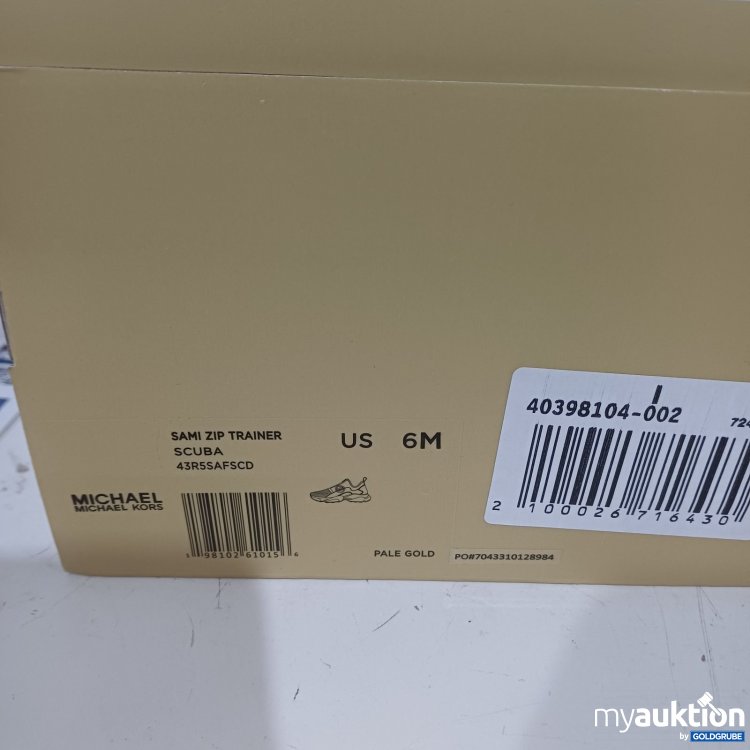 Artikel Nr. 470522 Artikel Nr. 470522: Michael Kors Sami Zip Trainer Sneaker US 6M Pale Gold
