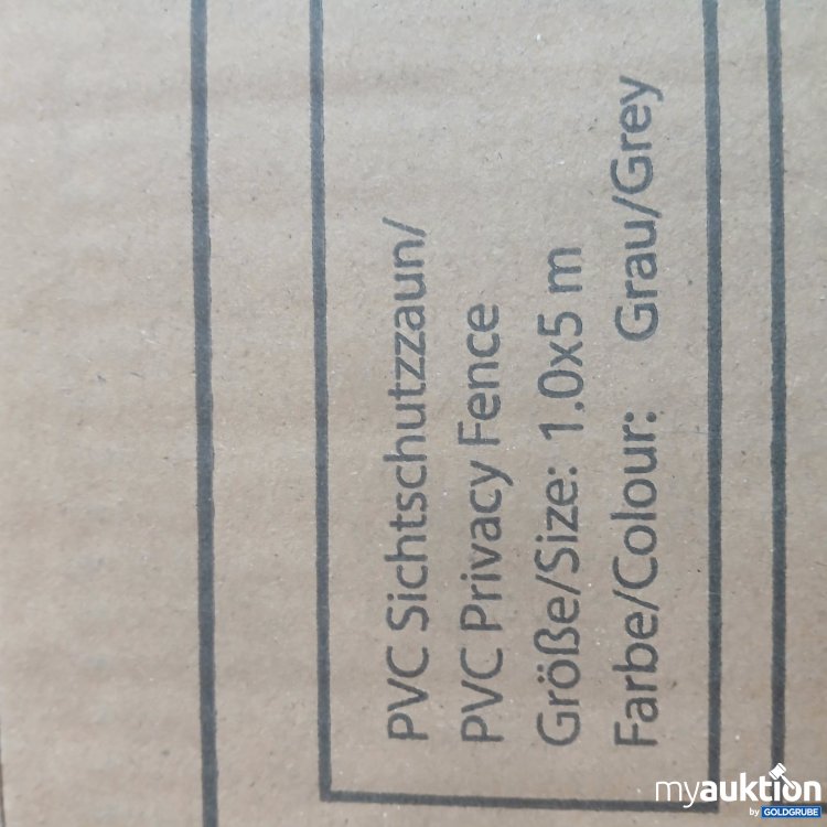 Artikel Nr. 478522: SALCAR GmbH PVC Sichtschutzzaun 1 x 5 m Grau Art.-Nr. EN44
