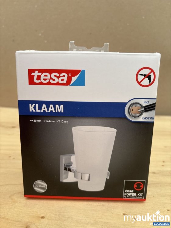 Artikel Nr. 921522: tesa KLAAM Wandbecher Chrom