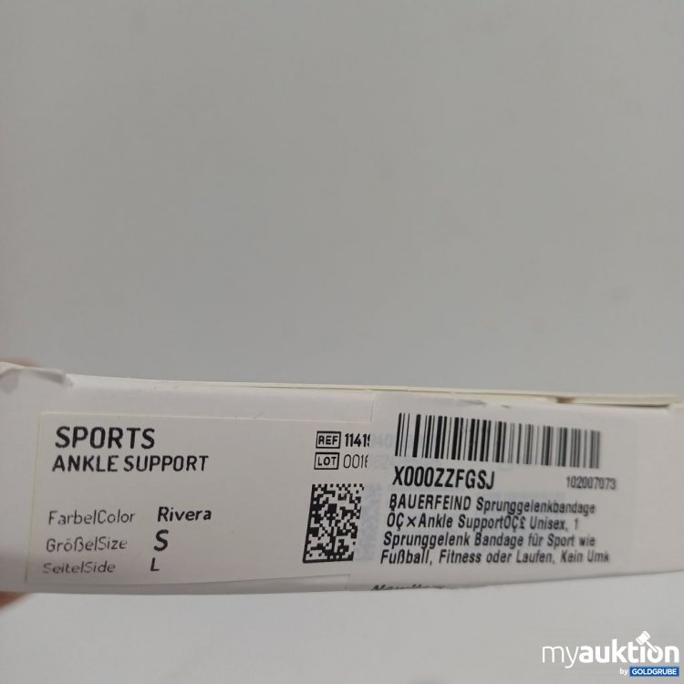 Artikel Nr. 933522: Bauerfeind Sports Ankle Support Sprunggelenksbandage Größe S, Seite L