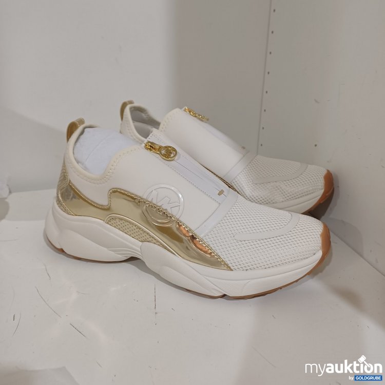Artikel Nr. 470523 Artikel Nr. 470523: Michael Kors Sami Zip Trainer Scuba US 8M Pale Gold