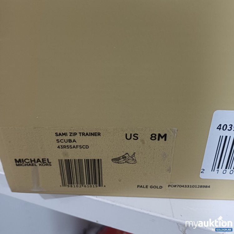 Artikel Nr. 470523 Artikel Nr. 470523: Michael Kors Sami Zip Trainer Scuba US 8M Pale Gold