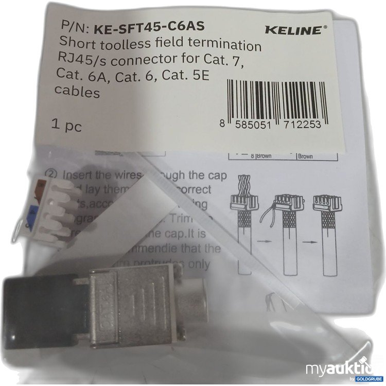 Artikel Nr. 524523: Keline Short toolless field termination KE-SFT45-C6AS 