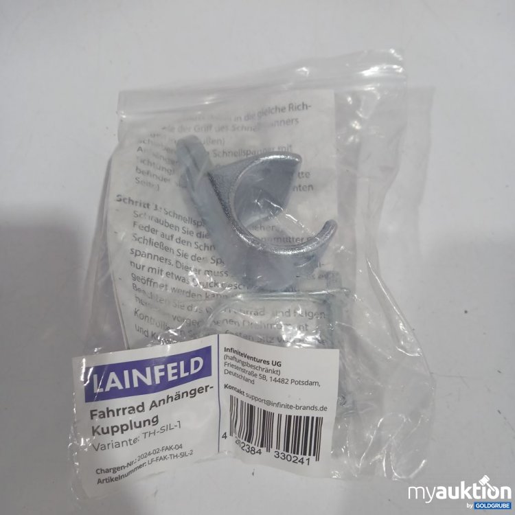 Artikel Nr. 899523: LAINFELD Fahrrad Anhänger-Kupplung TH-SL1