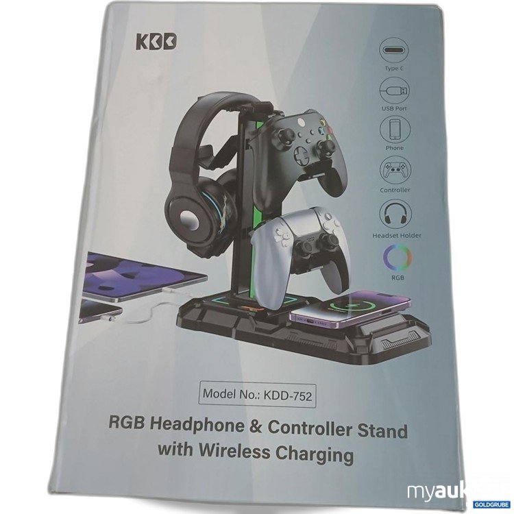Artikel Nr. 922523: KDD RGB Headphone & Controller Stand with Wireless Charging KDD-752