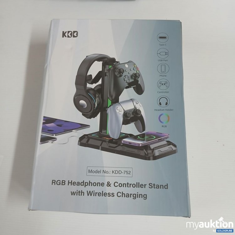 Artikel Nr. 922523: KDD RGB Headphone & Controller Stand with Wireless Charging KDD-752