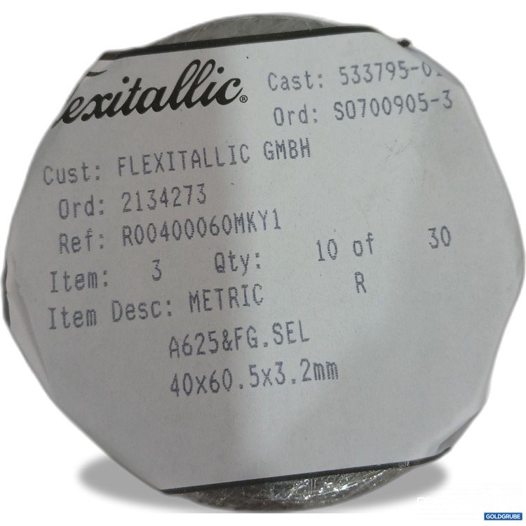 Artikel Nr. 951523: Flexitallic Spiraldichtung Typ R A625 FG SEL 40x60,5 x 3,2mm 10Stk 