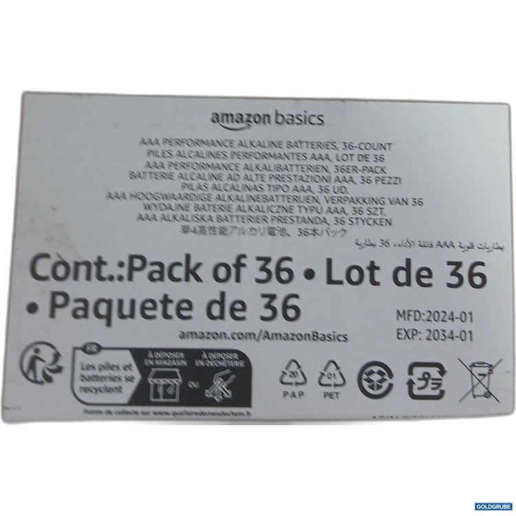 Artikel Nr. 970523 Artikel Nr. 970523: Amazon basics AAA Performance Alkaline Batterien 36er Pack