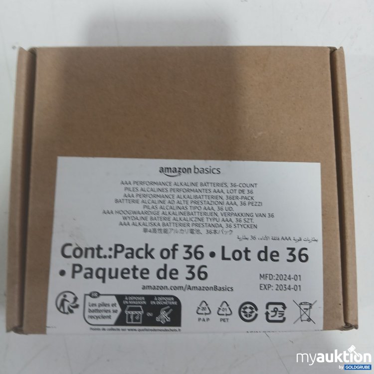 Artikel Nr. 970523 Artikel Nr. 970523: Amazon basics AAA Performance Alkaline Batterien 36er Pack