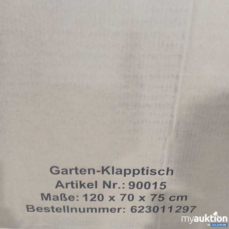 Artikel Nr. 438524: Garten-Klapptisch 90015 120x70x75cm