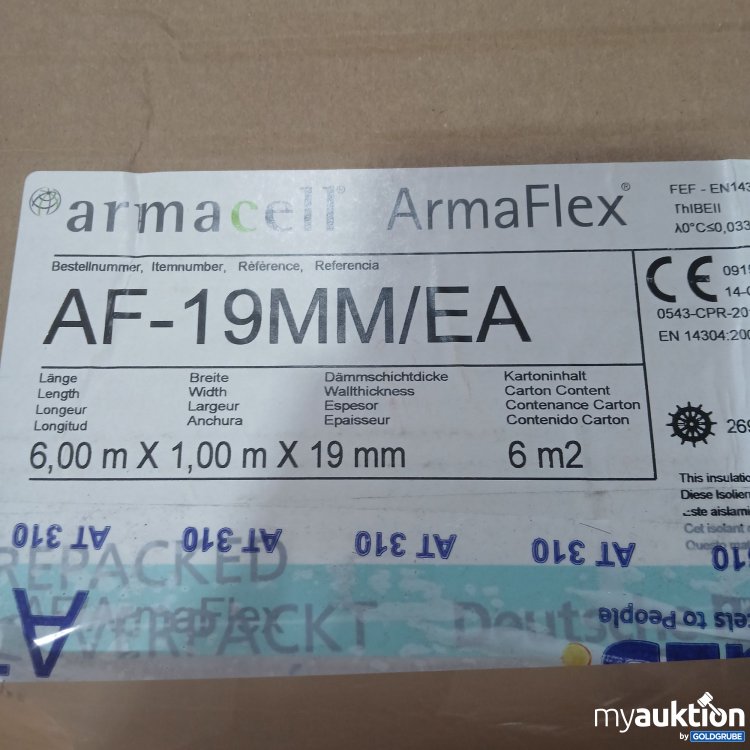 Artikel Nr. 525524: Armacell Dämm Rolle 6m x 1m x 19mm  
