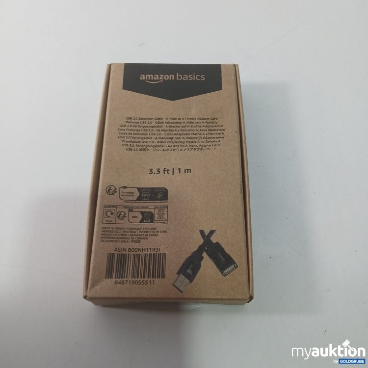 Artikel Nr. 826524: Amazon Basics USB 2.0 Verlängerungskabel 1m