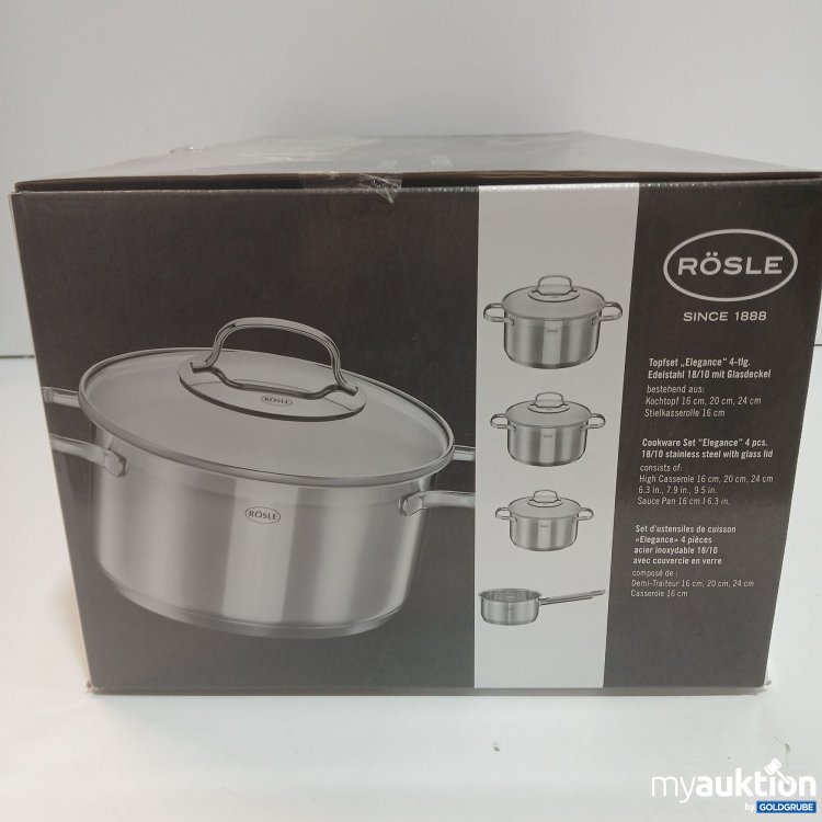 Artikel Nr. 887524 Artikel Nr. 887524: Rösle Topfset ,,Elegance" 4-Tlg.