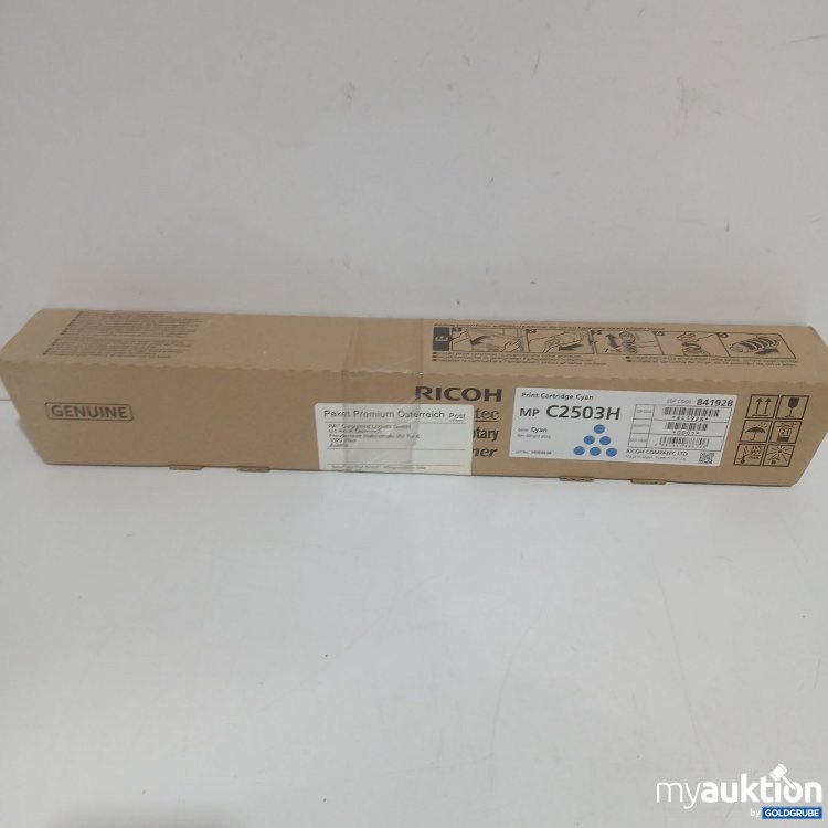 Artikel Nr. 890524: Ricoh Print Cartridge Cyan MP C2503H 202g