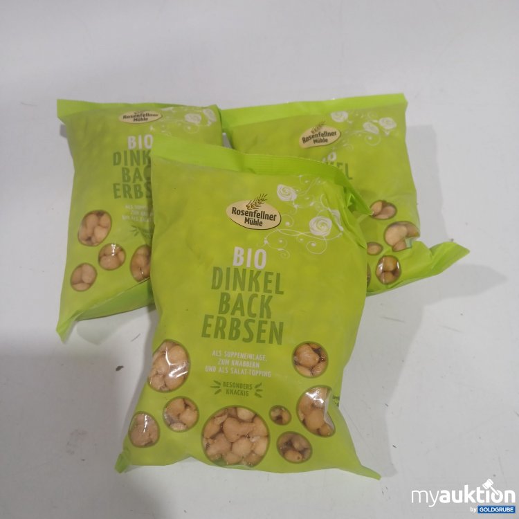 Artikel Nr. 897524 Artikel Nr. 897524: Rosenfellner Mühle Bio Dinkel Backerbsen je 125g