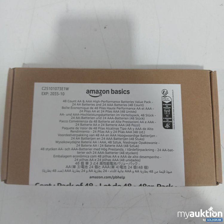 Artikel Nr. 970524 Artikel Nr. 970524: Amazon basics 48 Count AA&AAA High Performance Batteries Value Pack,24 AA & 24 AAA