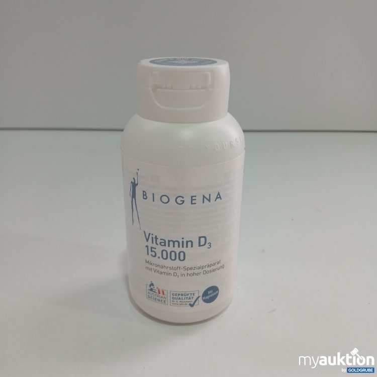 Artikel Nr. 831525 Artikel Nr. 831525: Biogena Vitamin D3 15.000 120 Kapseln 103g