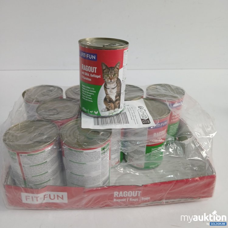 Artikel Nr. 874525 Artikel Nr. 874525: Fit+Fun Katzenfutter Ragout mit Wild, Geflügel & Karotten 10x415g