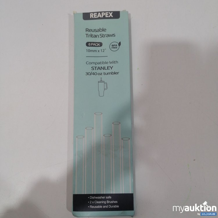 Artikel Nr. 895525: Reapex Reusable Tritan Straws für Stanley 10mm 6Stk 