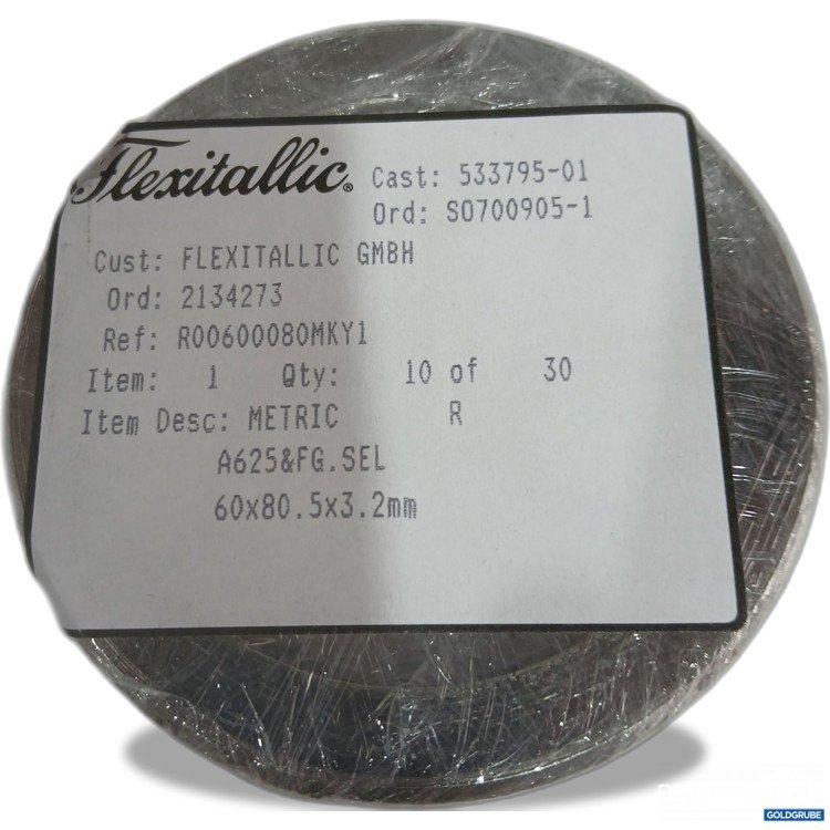 Artikel Nr. 951525: Flexitallic Spiraldichtung A625 FG SEL 60x80x5,3mm 10Stk 
