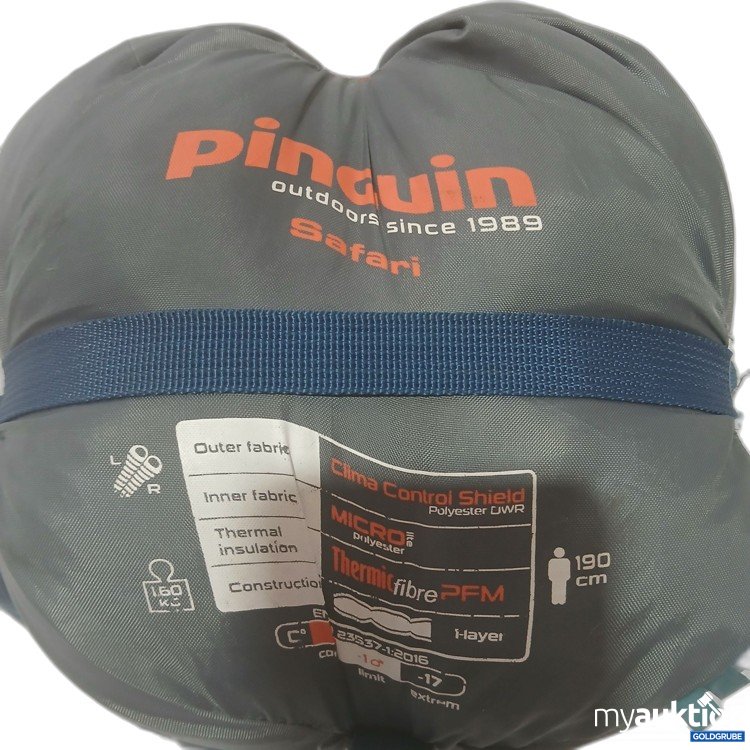 Artikel Nr. 993525 Artikel Nr. 993525: Pinguin Safari PFM 190 Schlafsack 190cm
