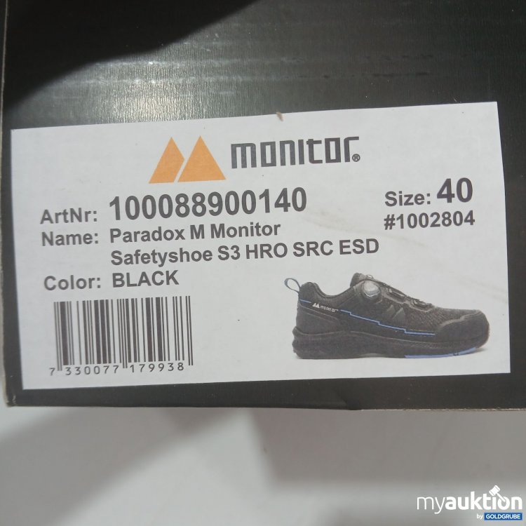 Artikel Nr. 446526 Artikel Nr. 446526: Monitor Sicherheitsschuhe Paradox M S3 HRO SRC ESD schwarz Gr. 40