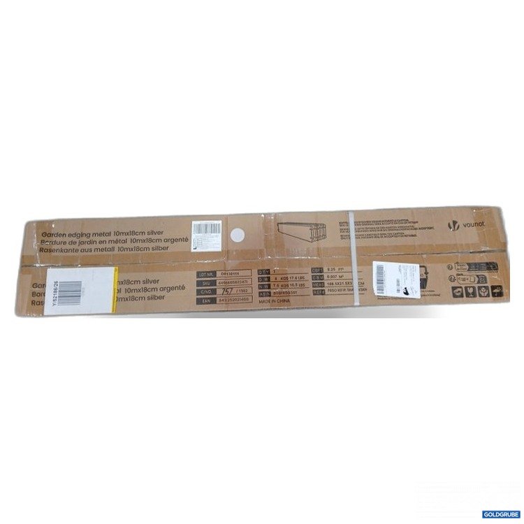Artikel Nr. 468526 Artikel Nr. 468526: Vounot Rasenkanten aus Metall 10mx18cm silber